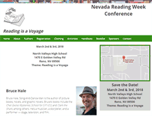 Tablet Screenshot of nevadareadingweek.com